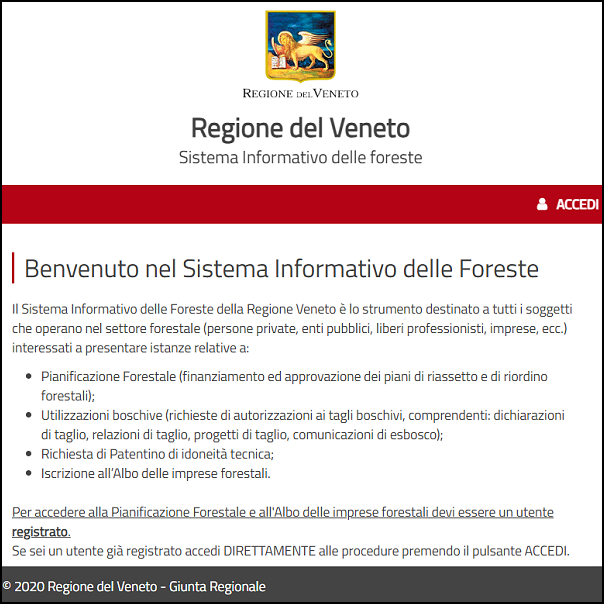 Sistema Informativo delle Foreste